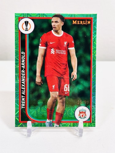 Trent Alexander-Arnold 2024 Topps Merlin Chrome Green Mojo Refractor /99