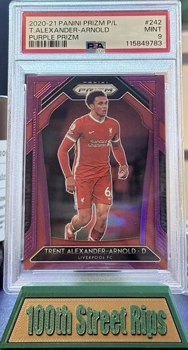 Trent Alexander-Arnold 2020 Panini Premier League Purple Prizm /99