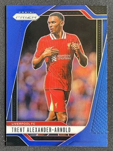 Trent Alexander-Arnold 2024 Panini Prizm Premier League Blue Prizm /299
