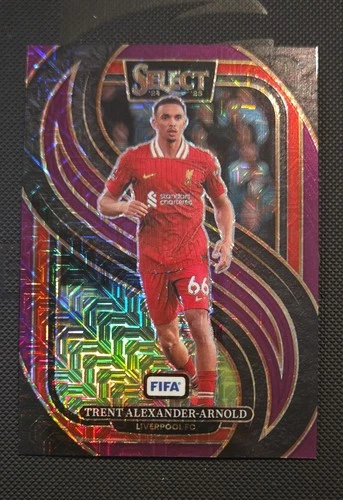 Trent Alexander-Arnold 2024 Panini Select Purple Mojo Prizm