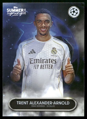 Trent Alexander-Arnold 2025 Topps Summer Signings UCL