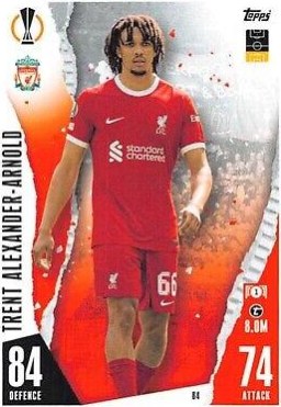 Trent Alexander Arnold 2023 Topps Match Attax UEFA Club Competitions