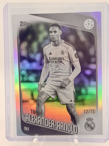 Trent Alexander-Arnold 2025 Topps UCC UEFA Refractor Negativo /75