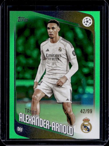 Trent Alexander-Arnold 2026 Topps UEFA Green Foil /99