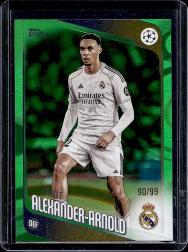 Trent Alexander-Arnold 2025 Topps UEFA Green Raindrops /99