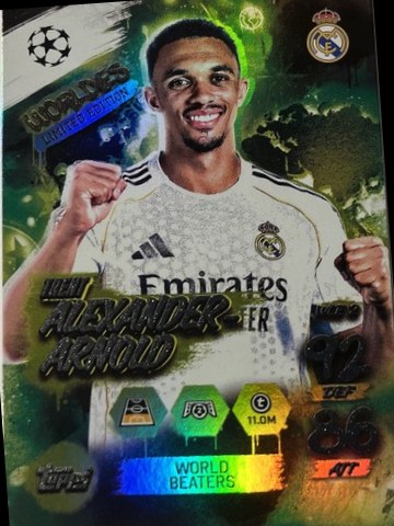 Trent Alexander-Arnold 2024 Topps Worldies /25