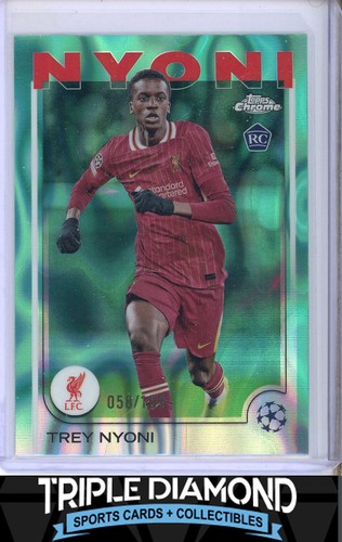 Trey Nyoni 2024 Topps Chrome Aqua Lava Refractor /199
