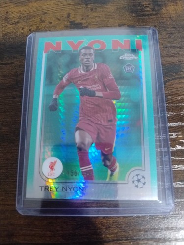 Trey Nyoni 2024 Topps Chrome Aqua Prism /199