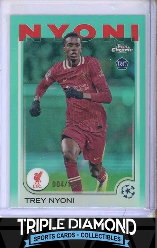 Trey Nyoni 2024 Topps Chrome Aqua Refractor /199