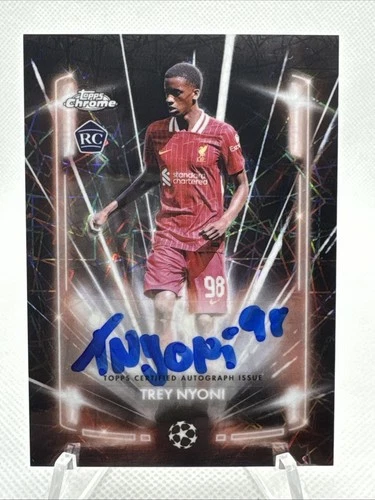 Trey Nyoni 2024 Topps Chrome Black Lazer /10