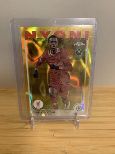 Trey Nyoni 2025 Topps Chrome Gold /50