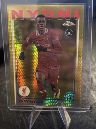 Trey Nyoni 2024 Topps Chrome Gold Hyper /50