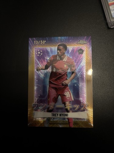 Trey Nyoni 2024 Topps Chrome Gold Logofractor /50