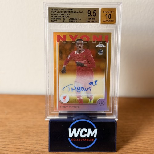 Trey Nyoni 2024 Topps Chrome Gold Refractor /50