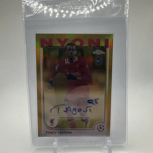 Trey Nyoni 2024 Topps Chrome Gold Refractor /50
