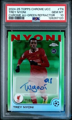 Trey Nyoni 2024 Topps Chrome Green Refractor /99