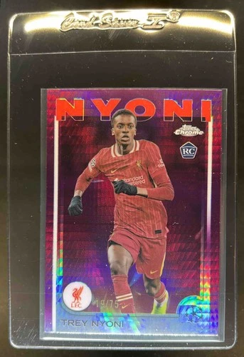 Trey Nyoni 2024 Topps Chrome Magenta Prism Refractor /75