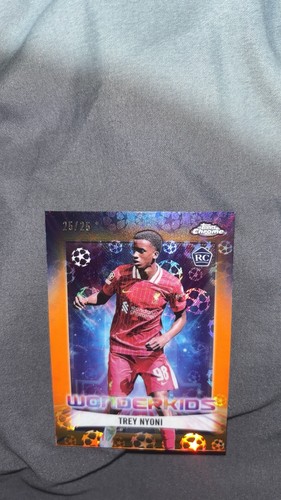 Trey Nyoni 2024 Topps Chrome Orange Logofractor /25