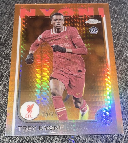 Trey Nyoni 2024 Topps Chrome Orange Refractor /25