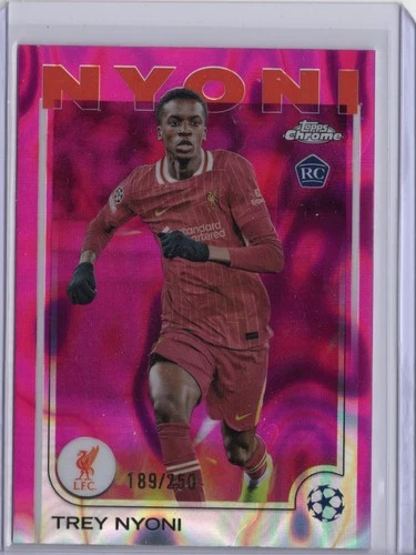 Trey Nyoni 2024 Topps Chrome Pink Lava Refractor /250