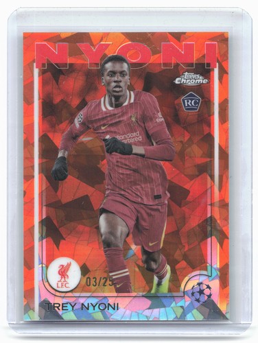 Trey Nyoni 2024 Topps Chrome Sapphire Edition Orange /25