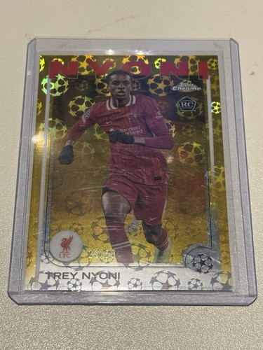 Trey Nyoni 2024 Topps Chrome Sapphire Gold /50