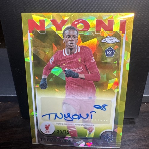 Trey Nyoni 2024 Topps Chrome Sapphire Yellow /75