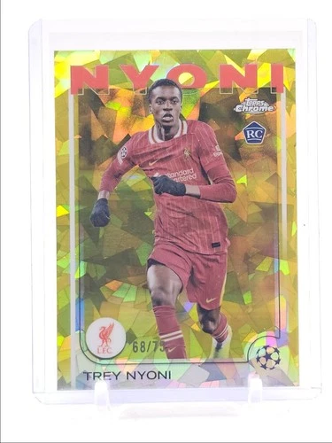 Trey Nyoni 2024 Topps Chrome Sapphire Yellow /75