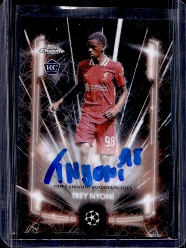 Trey Nyoni 2024 Topps Chrome UEFA Black Lazer