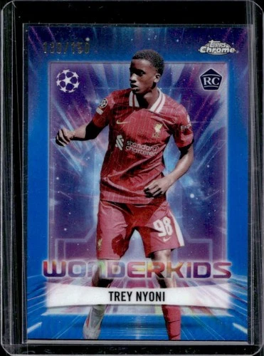 Trey Nyoni 2024 Topps Chrome UEFA Blue Refractor /150