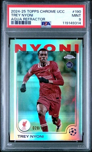 Trey Nyoni 2024 Topps Chrome UEFA Club Competitions 28/199