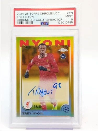 Trey Nyoni 2024 Topps Chrome UEFA Gold /50