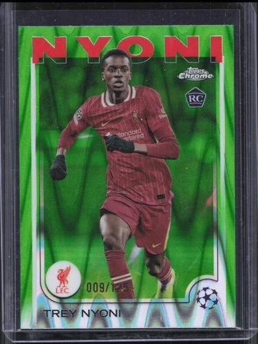 Trey Nyoni 2024 Topps Chrome UEFA Green Raywave Refractor /125