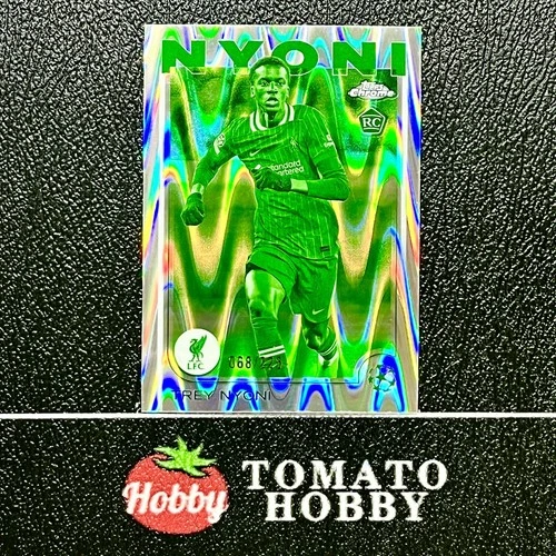 Trey Nyoni 2024 Topps Chrome UEFA Night Vision Raywave Refractor /225
