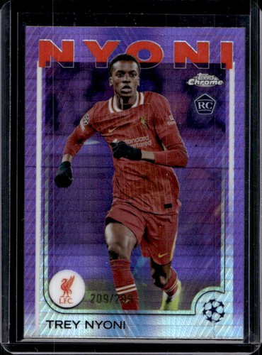 Trey Nyoni 2024 Topps Chrome UEFA Violet Prism Refractor /299