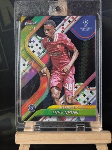 Trey Nyoni 2025 Topps Finest Black Refractor /10