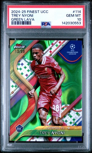 Trey Nyoni 2024 Topps Finest Green Lava /99