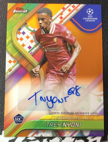 Trey Nyoni 2024 Topps Finest Orange /25