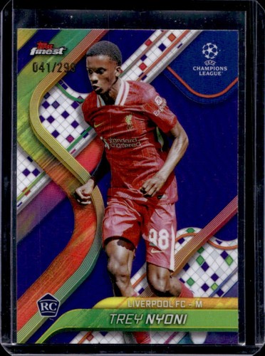 Trey Nyoni 2024 Topps Finest Purple Refractor /299