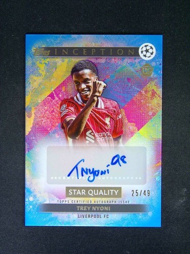 Trey Nyoni 2024 Topps Inception UEFA Blue Star /49