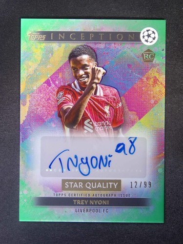 Trey Nyoni 2024 Topps Inception UEFA Green /99