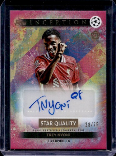 Trey Nyoni 2024 Topps Inception UEFA Rosa /75