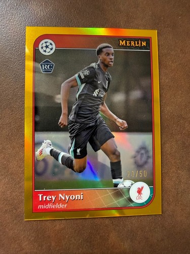 Trey Nyoni 2024 Topps Merlin Chrome Gold 20/50