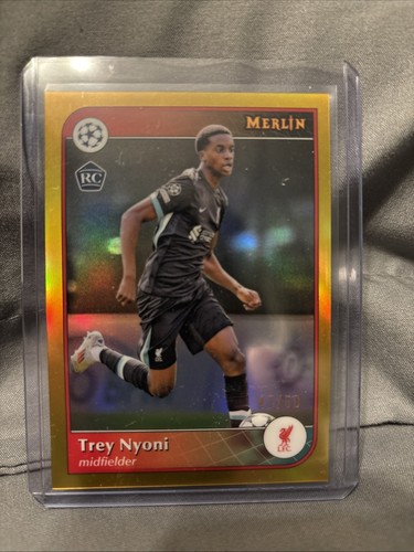 Trey Nyoni 2025 Topps Merlin Chrome Gold Refractor /50