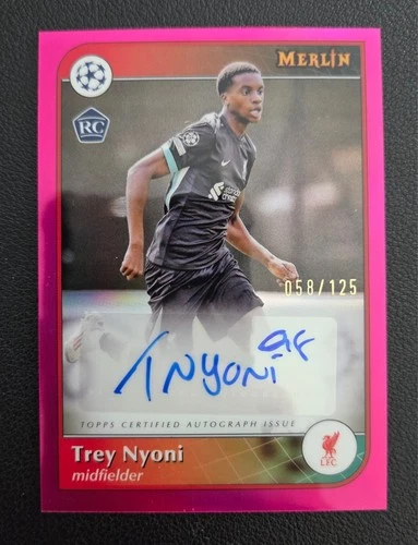 Trey Nyoni 2024 Topps Merlin Chrome Magenta Refractor /125