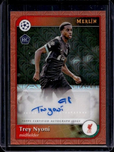 Trey Nyoni 2024 Topps Merlin Chrome Orange Refractor /25