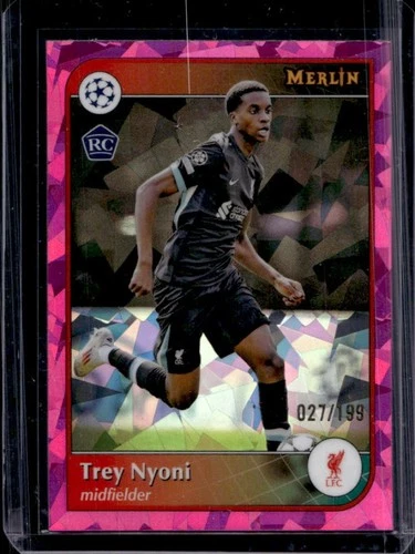 Trey Nyoni 2024 Topps Merlin Chrome Pink Atomic Refractor /199