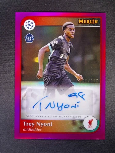 Trey Nyoni 2024 Topps Merlin Chrome Pink Refractor /125