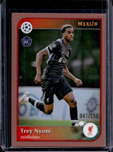 Trey Nyoni 2024 Topps Merlin Chrome Rose Gold Refractor /250