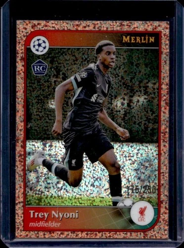 Trey Nyoni 2024 Topps Merlin Chrome Rose Gold Speckle Refractor /250